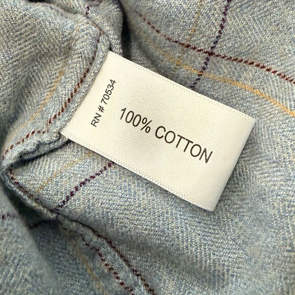 Orvis Fairbanks Flannel Shirt Mens Large Classic Fit Button Up Long Sleeve - Picture 11 of 11